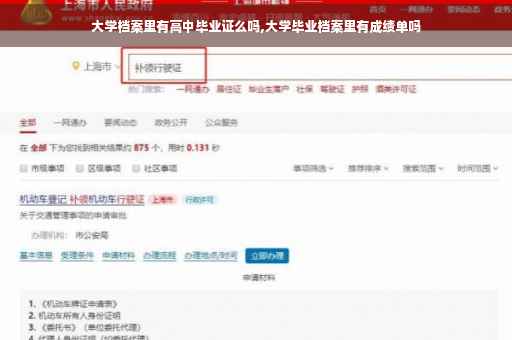 大学档案里有高中毕业证么吗,大学毕业档案里有成绩单吗