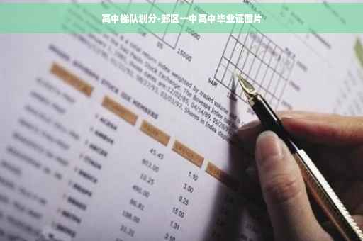 高中梯队划分-郊区一中高中毕业证图片