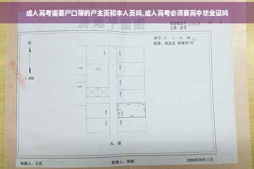 成人高考需要户口簿的户主页和本人页吗,成人高考必须要高中毕业证吗