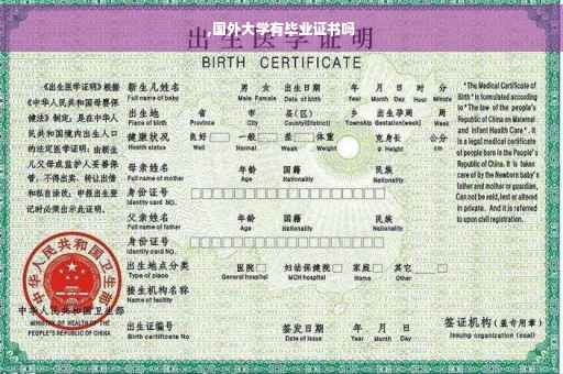 ,国外大学有毕业证书吗