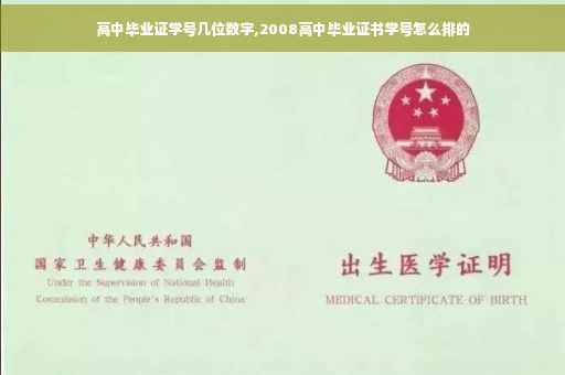 高中毕业证学号几位数字,2008高中毕业证书学号怎么排的