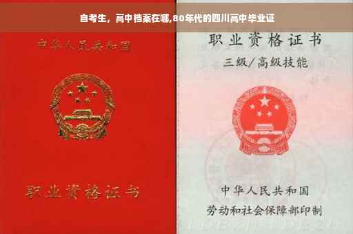 自考生，高中档案在哪,80年代的四川高中毕业证