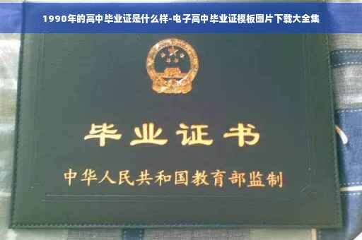 1990年的高中毕业证是什么样-电子高中毕业证模板图片下载大全集