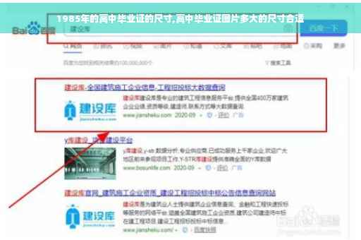 1985年的高中毕业证的尺寸,高中毕业证图片多大的尺寸合适