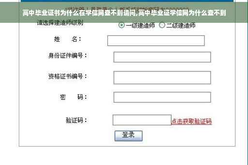 高中毕业证书为什么在学信网查不到请问,高中毕业证学信网为什么查不到