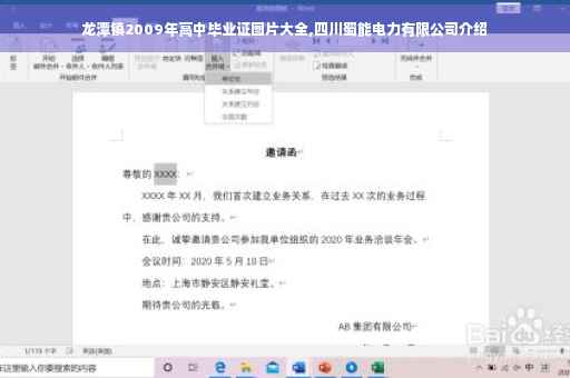 龙潭镇2009年高中毕业证图片大全,四川蜀能电力有限公司介绍