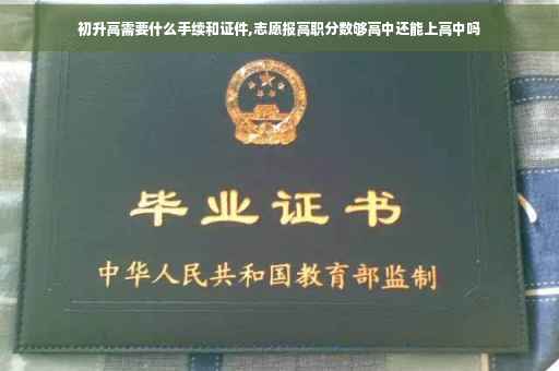 初升高需要什么手续和证件,志愿报高职分数够高中还能上高中吗