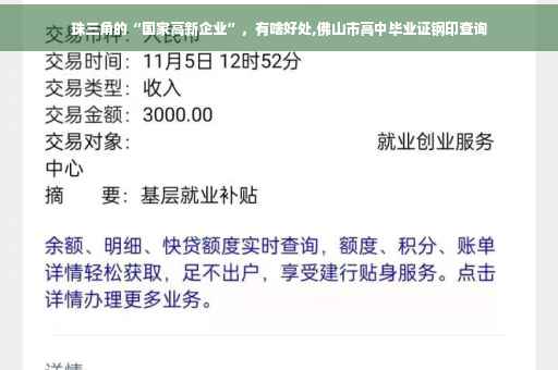 珠三角的“国家高新企业”,有啥好处,佛山市高中毕业证钢印查询 珠三角的“国家高新企业”,有啥好处,佛山市高中毕业证钢印查询