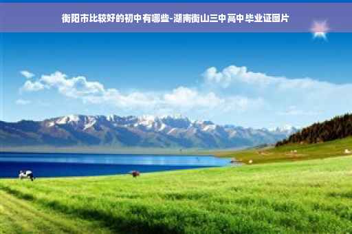 衡阳市比较好的初中有哪些-湖南衡山三中高中毕业证图片