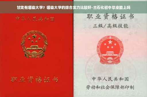 甘肃有哪些大学？哪些大学的综合实力比较好-兰石化初中毕业能上吗
