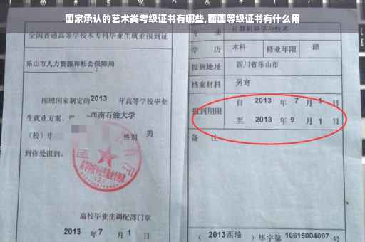 国家承认的艺术类考级证书有哪些,画画等级证书有什么用