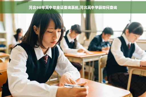 河北90年高中毕业证查询系统,河北高中学籍如何查询