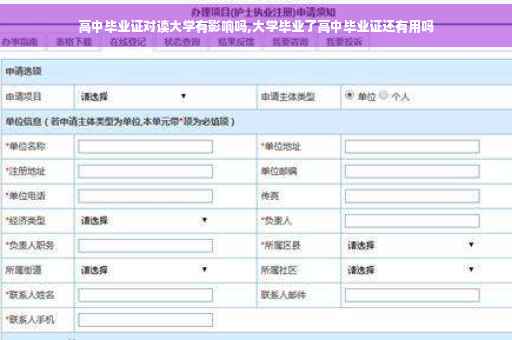 高中毕业证对读大学有影响吗,大学毕业了高中毕业证还有用吗