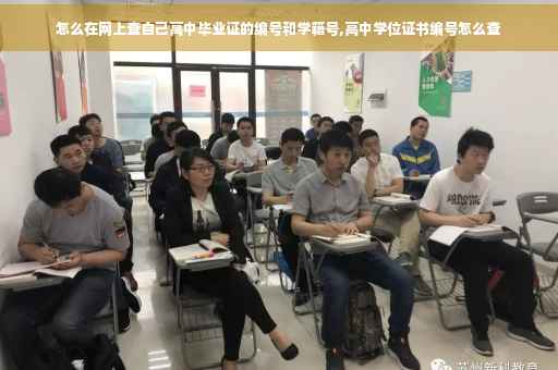 怎么在网上查自己高中毕业证的编号和学籍号,高中学位证书编号怎么查