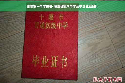 湖南第一中学排名-湘潭县第八中学高中毕业证图片