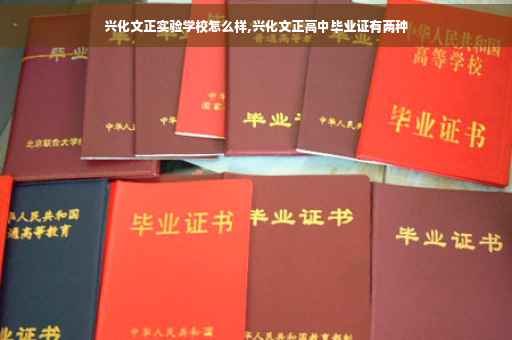 兴化文正实验学校怎么样,兴化文正高中毕业证有两种