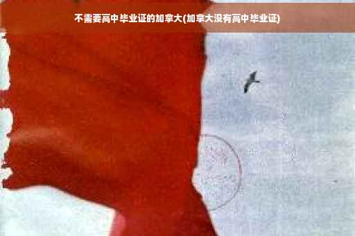 不需要高中毕业证的加拿大(加拿大没有高中毕业证)