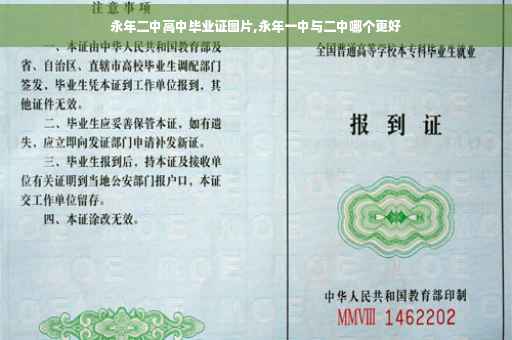 永年二中高中毕业证图片,永年一中与二中哪个更好