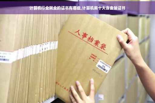 计算机行业就业的证书有哪些,计算机类十大含金量证书