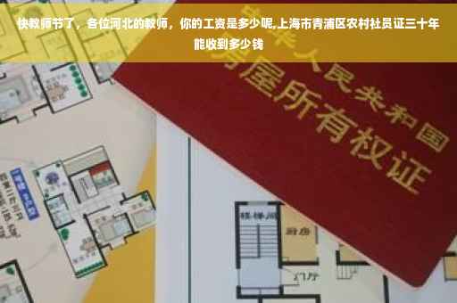 快教师节了，各位河北的教师，你的工资是多少呢,上海市青浦区农村社员证三十年能收到多少钱