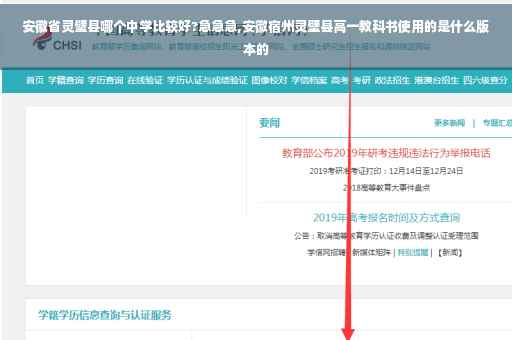 安徽省灵璧县哪个中学比较好?急急急,安徽宿州灵壁县高一教科书使用的是什么版本的
