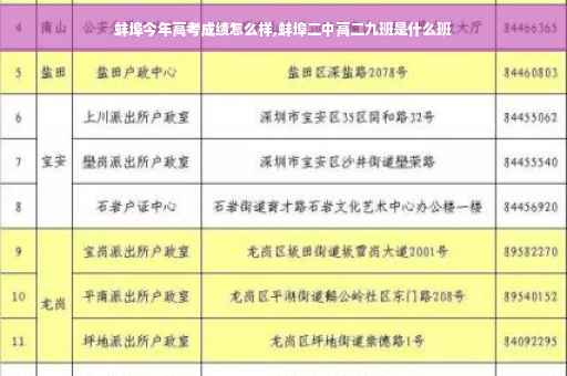 蚌埠今年高考成绩怎么样,蚌埠二中高二九班是什么班
