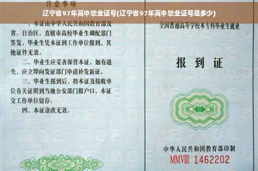 辽宁省97年高中毕业证号(辽宁省97年高中毕业证号是多少)