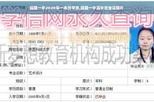 铜陵一中2020年一本升学率,铜陵一中高中毕业证图片