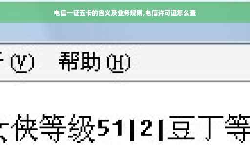 电信一证五卡的含义及业务规则,电信许可证怎么查