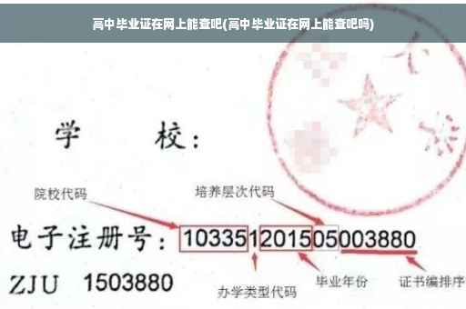 高中毕业证在网上能查吧(高中毕业证在网上能查吧吗)
