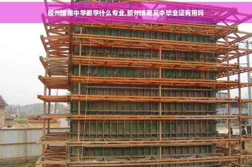 胶州博雅中学都学什么专业,胶州博雅高中毕业证有用吗