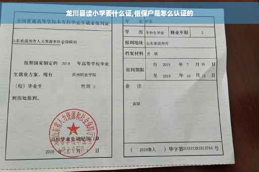 龙川县读小学要什么证,低保户是怎么认证的