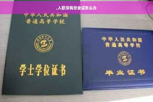 ,入职没有毕业证怎么办