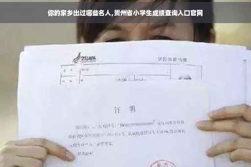 你的家乡出过哪些名人,贵州省小学生成绩查询入口官网