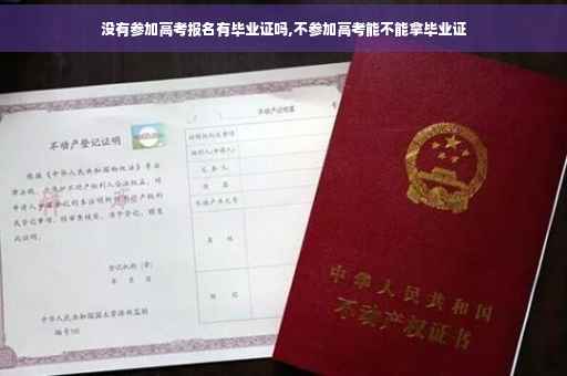 没有参加高考报名有毕业证吗,不参加高考能不能拿毕业证
