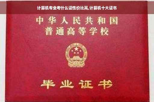 计算机专业考什么证性价比高,计算机十大证书