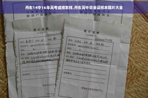 丹东14中16年高考成绩怎样,丹东高中毕业证样本图片大全