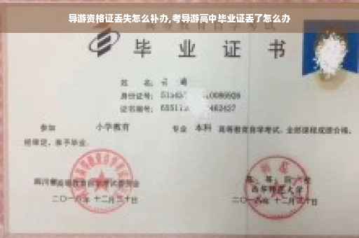 导游资格证丢失怎么补办,考导游高中毕业证丢了怎么办