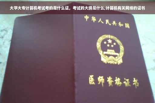 大学大专计算机考试考的是什么证，考试的大纲是什么,计算机有关网络的证书