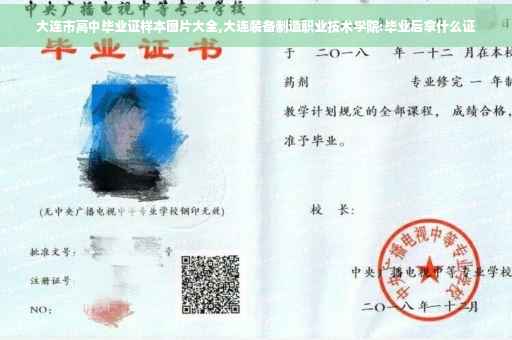 大连市高中毕业证样本图片大全,大连装备制造职业技术学院:毕业后拿什么证