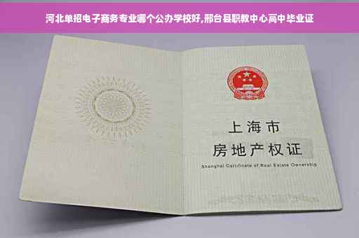 河北单招电子商务专业哪个公办学校好,邢台县职教中心高中毕业证