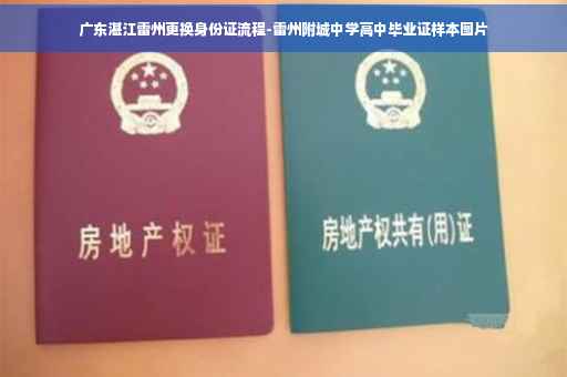 广东湛江雷州更换身份证流程-雷州附城中学高中毕业证样本图片