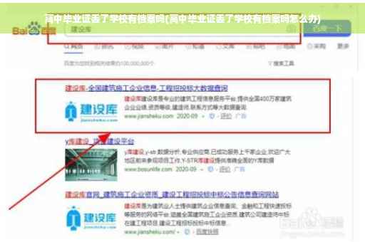 高中毕业证丢了学校有档案吗(高中毕业证丢了学校有档案吗怎么办)
