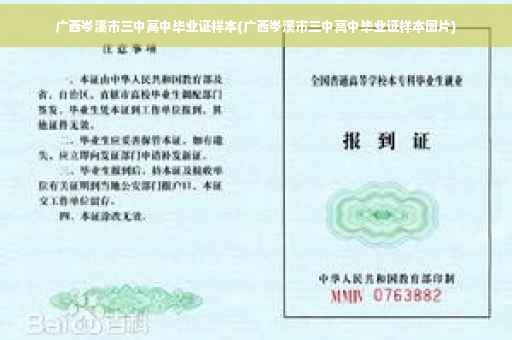 广西岑溪市三中高中毕业证样本(广西岑溪市三中高中毕业证样本图片)