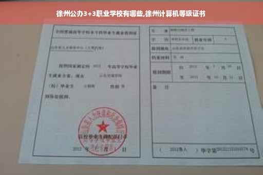 徐州公办3+3职业学校有哪些,徐州计算机等级证书