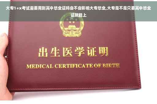 大专1+x考试需要用到高中毕业证吗会不会影响大专毕业,大专是不是只要高中毕业证就能上