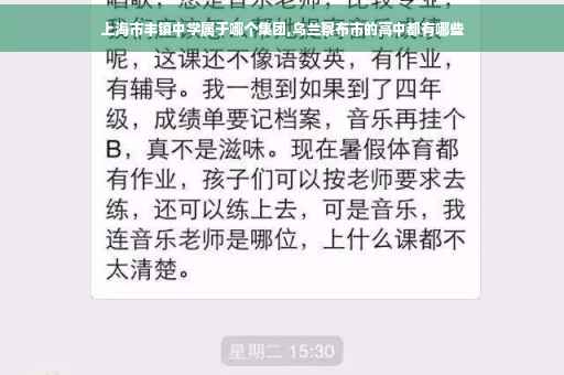 上海市丰镇中学属于哪个集团,乌兰察布市的高中都有哪些