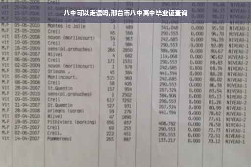 八中可以走读吗,邢台市八中高中毕业证查询