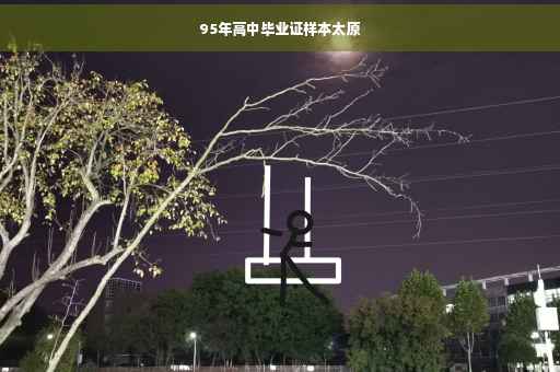 95年高中毕业证样本太原