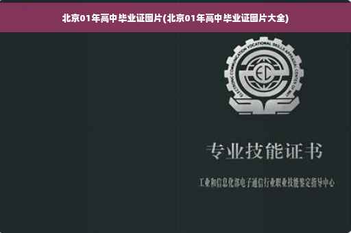 北京01年高中毕业证图片(北京01年高中毕业证图片大全)